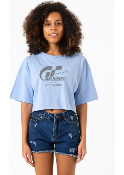 Gran Turismo Concept Bebe Mavi Kadın Crop Tshirt