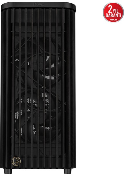 Proart PA401 Wood Metal Panel Boş Bilgisayar Kasası 1x Arka Fan 2x Ön Fan - Siyah