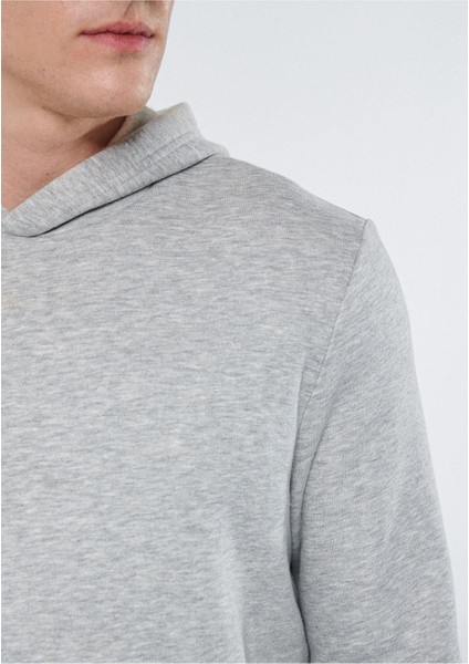 Serüven Erkek Kapüşonlu Gri Sweatshirt fırsatları