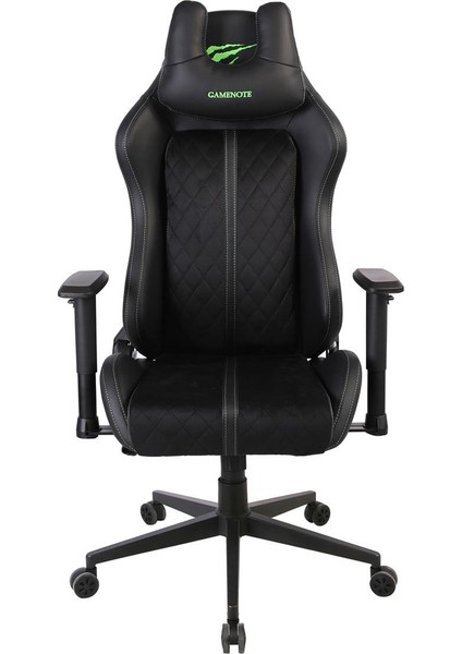 Gamenote GC936A Profesyonel Gaming Kumaş Oyuncu Koltuğu - Siyah / Yeşil