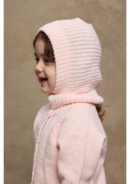 Örme Çocuk Balaclava Bere Pembe fiyatları