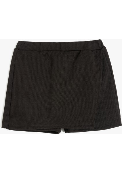 Beli Lastikli Basic Mini Şort Etek