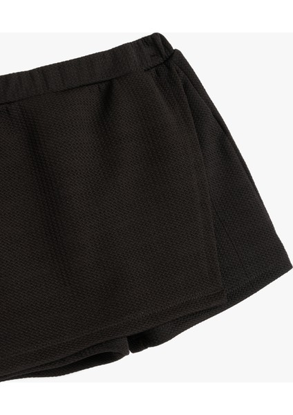 Beli Lastikli Basic Mini Şort Etek