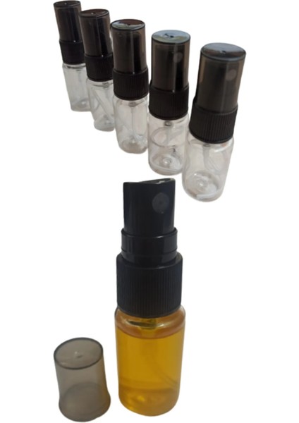 Mini Parfüm Şişesi 10 Adet, Kolonya Sprey Şişesi, Küçük Fısfıs, Dezenfektan Sıkacak, Siprey 15 ml