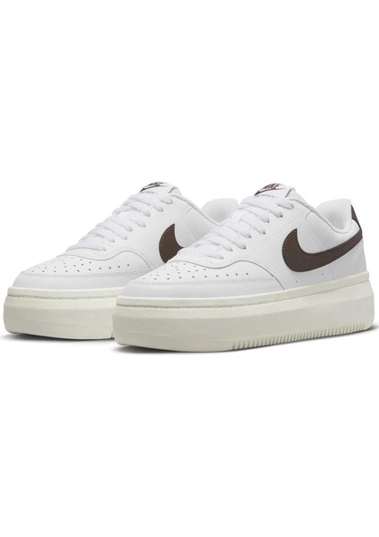 Court Vision Alta Leather White Sneaker Hakiki Deri Kadın Günlük Spor Ayakkabı Beyaz modelleri