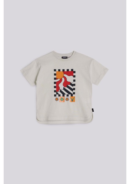 Erkek Çocuk Bej Tshirt