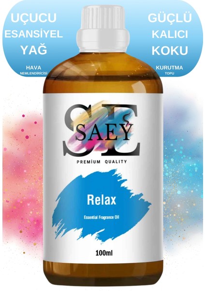 Relax Esansiyel Uçucu Koku Yağ Buhurdanlık Yağı Difüzör Esansı Hobi Esans 100ml
