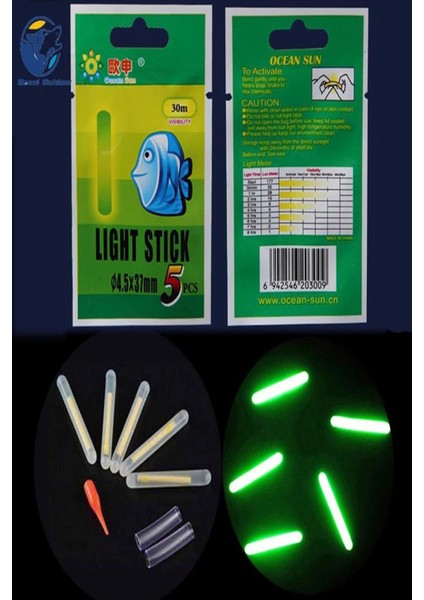 Ocean Sun Lıght Stıck Şamandıra Fosforu 2 Paket (10 Adet)