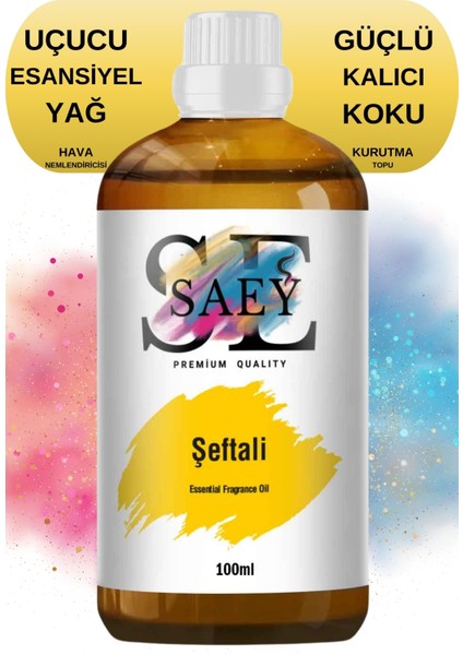 Şeftali Esansiyel Uçucu Koku Yağ Buhurdanlık Yağı Difüzör Esansı Hobi Esans 100ml