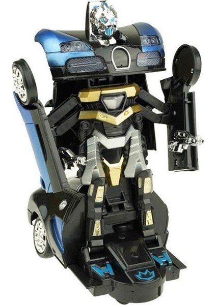 Robota Dönüşebilen Bugatti Araba Işıklı Sesli Müzikli Kendi Kendine Gezen Pilli Oyuncak 20 Cm. fiyatları