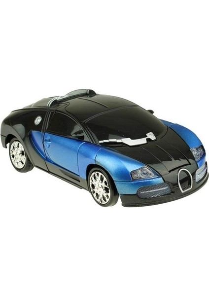 Robota Dönüşebilen Bugatti Araba Işıklı Sesli Müzikli Kendi Kendine Gezen Pilli Oyuncak 20 Cm. modelleri
