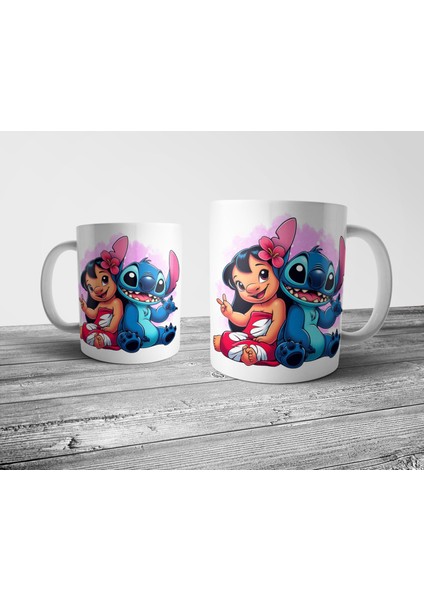 Lilo & Stitch - Lilo ve Stiç Kupa Bardak Model 4