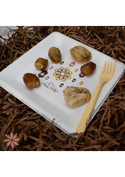 Ramazana Özel Ekolojik Tabak ve Bardak Arapça Yazılı 10'ar Adet