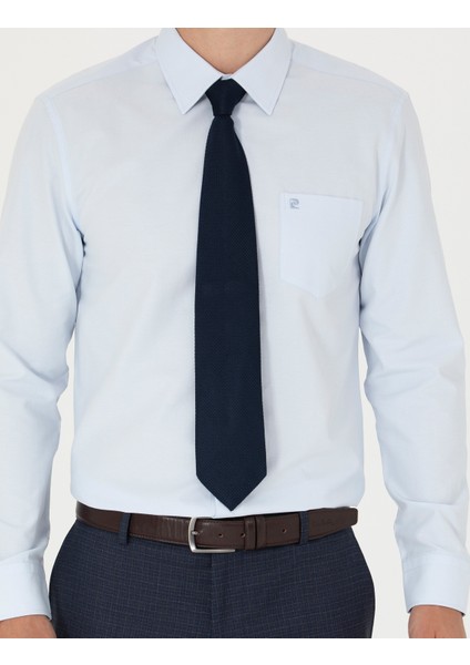 Erkek Açık Mavi Regular Fit Uzun Kollu Basic Gömlek 50277763-VR003