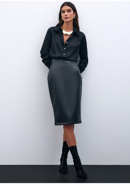 Deri Kalem Etek - Siyah fiyatları