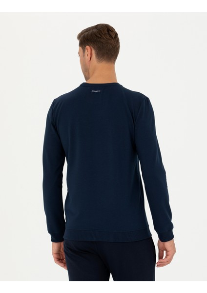 Erkek Lacivert Regular Fit Sweatshirt 50270213-VR033