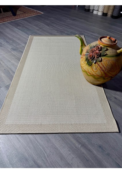 JS9327 Jüt Sisal Bej Makine Halısı