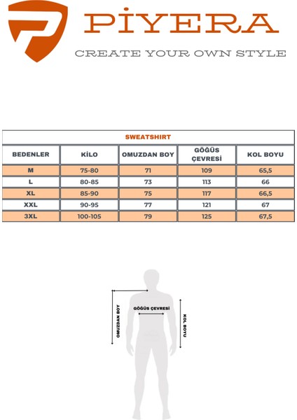 Erkek Haki Mare Jaker Kumaş Bisiklet Yaka Göğüste Şerit Nakışlı Uzun Kollu Sweatshirt - 7657
