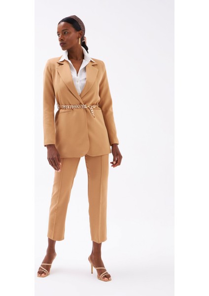 Nervür Detaylı Klasik Pantolon - Camel fiyatları