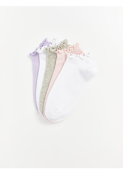 Lcw Kids Basic Kız Çocuk Patik Çorap 5'li