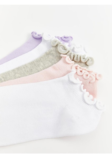 Lcw Kids Basic Kız Çocuk Patik Çorap 5'li
