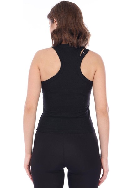 Kadın Siyah Çift Askılı Tokalı Fitilli Kaşkorse Body modelleri