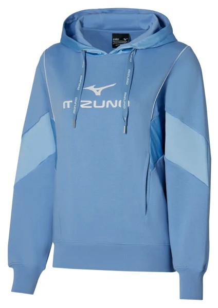 Athletics Mizuno Hoody Kadın Kapüşonlu Sweatshirt Mavi