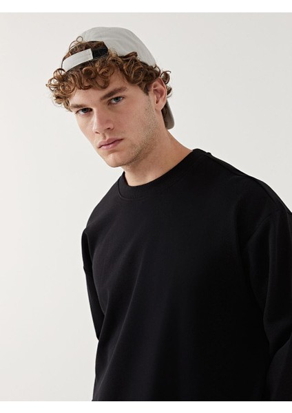 Xsıde Bisiklet Yaka Uzun Kollu Erkek Sweatshirt