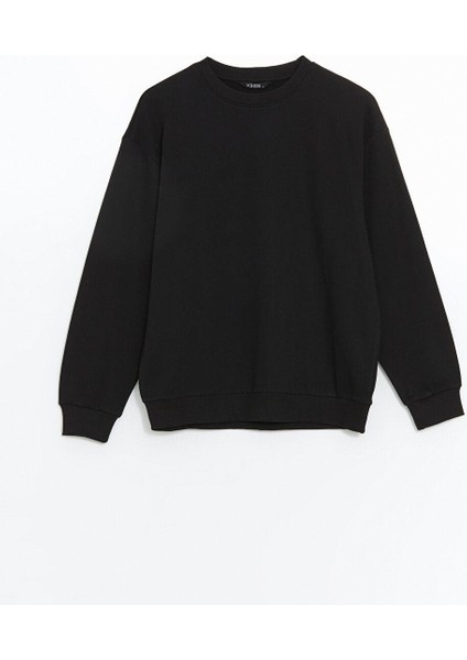 Xsıde Bisiklet Yaka Uzun Kollu Erkek Sweatshirt