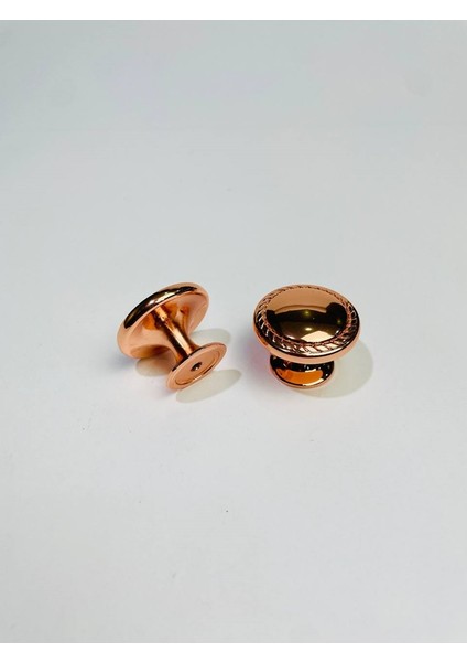 Zamak Has Düğme Kulp - Rose - 40 mm - 5 Adet