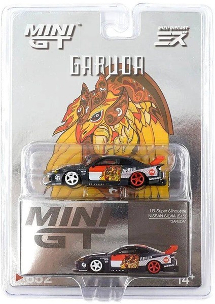 Mini Gt 1/64 Lb-Super Silhouette Nissan Sılvıa (S15)GARUDA Mını Gt x Mızu Diecast