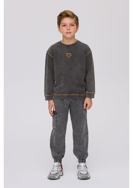 Erkek Çocuk Antrasit Sweatshirt