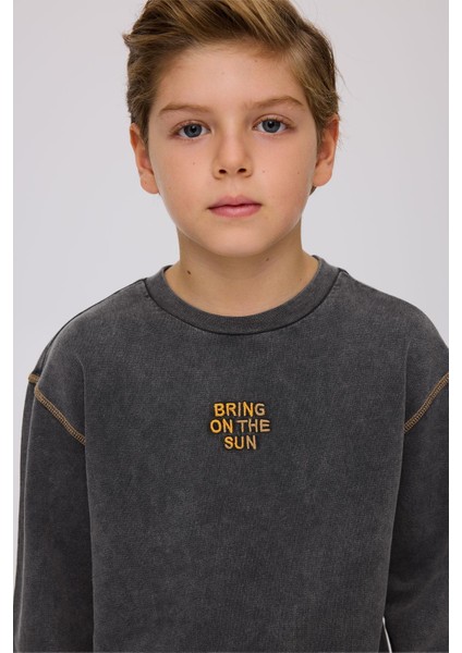 Erkek Çocuk Antrasit Sweatshirt