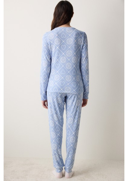 Winter Love Termal Pantolon Pijama Takımı indirimleri