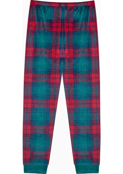 Çocuk Plaid Kırmızı Pijama Takımı modelleri