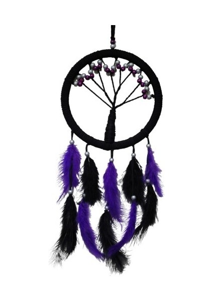Mor Incili Hayat Ağacı Dream Catcher fiyatları