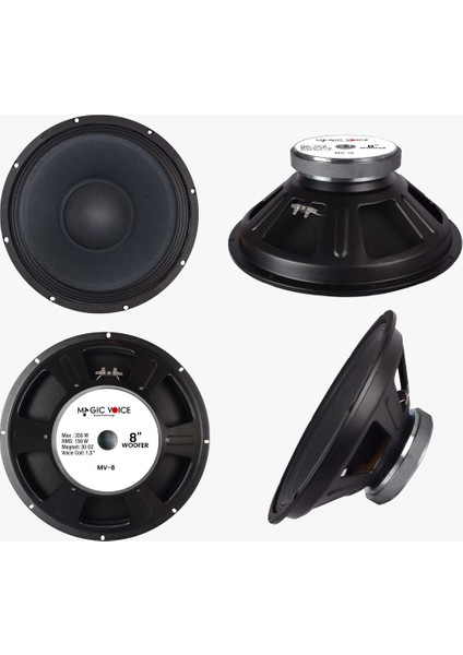Mv-8 Max 350W / Rms 150 Watt 8 150 Watt Woofer Yedek Hoparlör