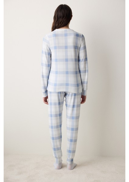 Sleepy Gingham Termal Pantolon Pijama Takımı fırsatları