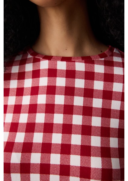 Red Gingham Termal Kırmızı Pijama Takımı fırsatları