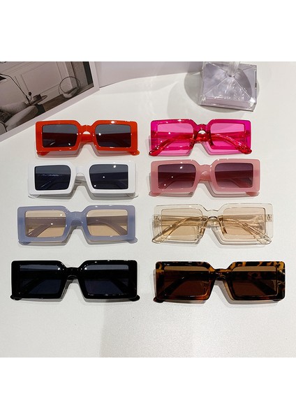 Yeni Küçük Çerçeve Dikdörtgen Güneş Gözlüğü Kadın Moda Jöle Renk Güneş Gözlüğü Kadın Yaz Seyahat Gözlük UV400 Oculos De Sol (Yurt Dışından) fiyatları