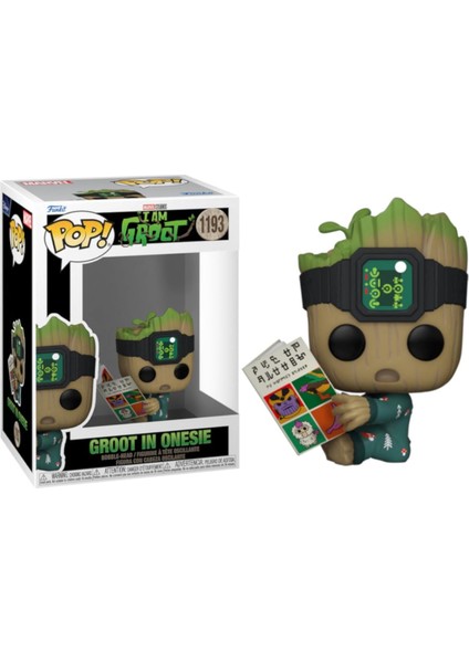 -I Am Groot Groot In Onesie With Book Pop Figure