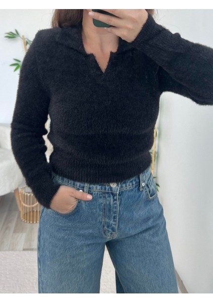 Siyah Yumuşak Dokulu Kazak fiyatları