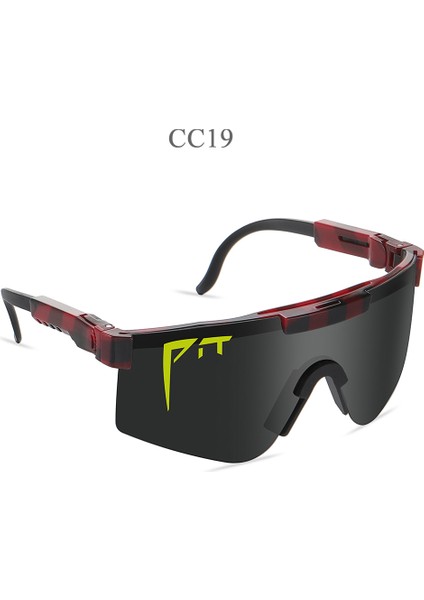 Pit Viper Güneş Gözlüğü UV400 Güneş Gözlüğü Erkek Kadın Yetişkin Açık Gözlük Spor Gözlük Mtb Shades Kutusu Olmadan (Yurt Dışından)