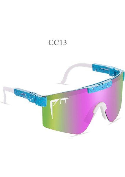 Pit Viper Güneş Gözlüğü UV400 Güneş Gözlüğü Erkek Kadın Yetişkin Açık Gözlük Spor Gözlük Mtb Shades Kutusu Olmadan (Yurt Dışından)