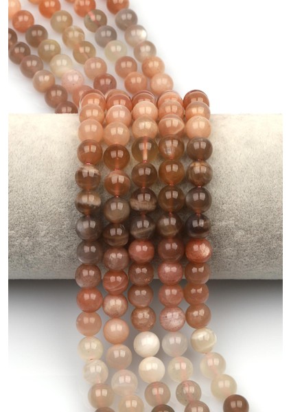 Multi Ay Taşı Doğal Taş Dizi 8 mm Küre Kesim