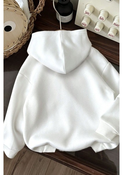 3 Iplik Beyaz Oversize Brooklyn Usa Newyork Baskılı Kapüşonlu Sweatshirt Hoodie fiyatları