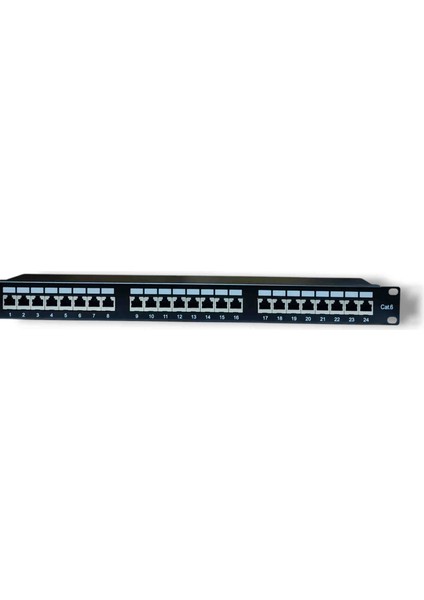 19'' 24 Port Cat-6 FTP Zırhlı Patch Panel – Yüksek Performanslı Rack Tipi Ağ Çözümü