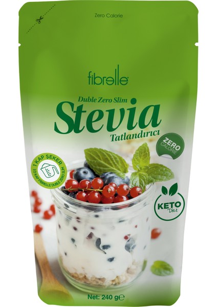 Double Zero Slim Tatlandırıcı 240 G Keto /Ketojenik / Vegan diyete uygundur.