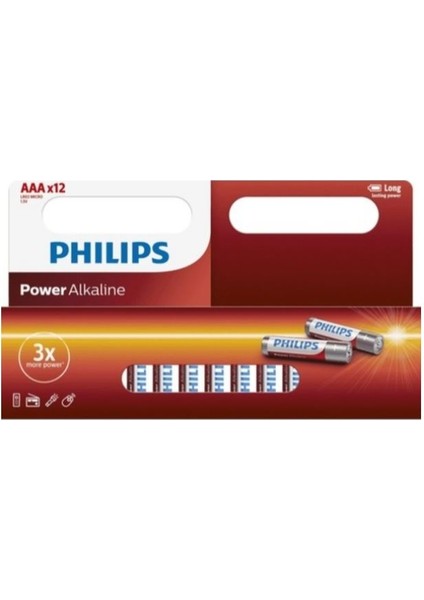 Phılıps Aaa Alkalin Ince Kalem Pil 12Lİ Kartela