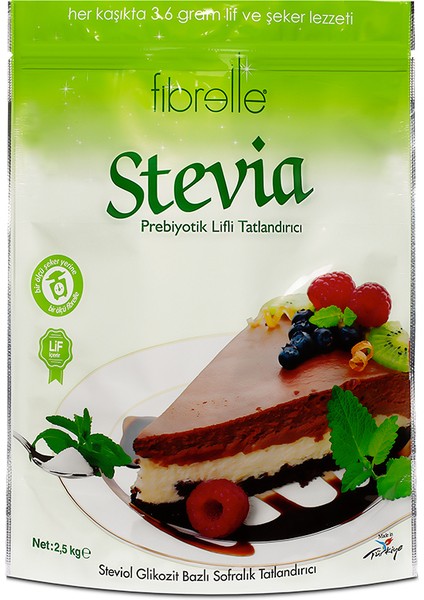 Prebiyotik Lifli Stevia Toz Tatlandırıcı 2,5 kg fırsatları